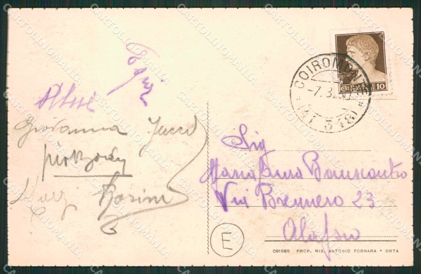 Novara Armeno Coiromonte cartolina QZ2496 – retro