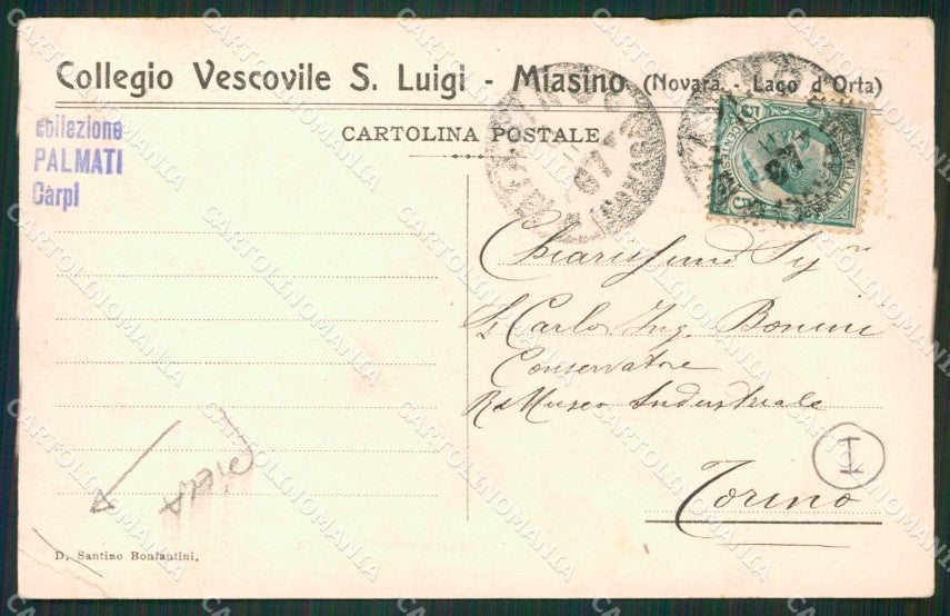 Novara Miasino PIEGA cartolina QZ2509 – retro