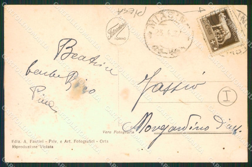 Novara Miasino PIEGA Foto cartolina QZ2511 – retro