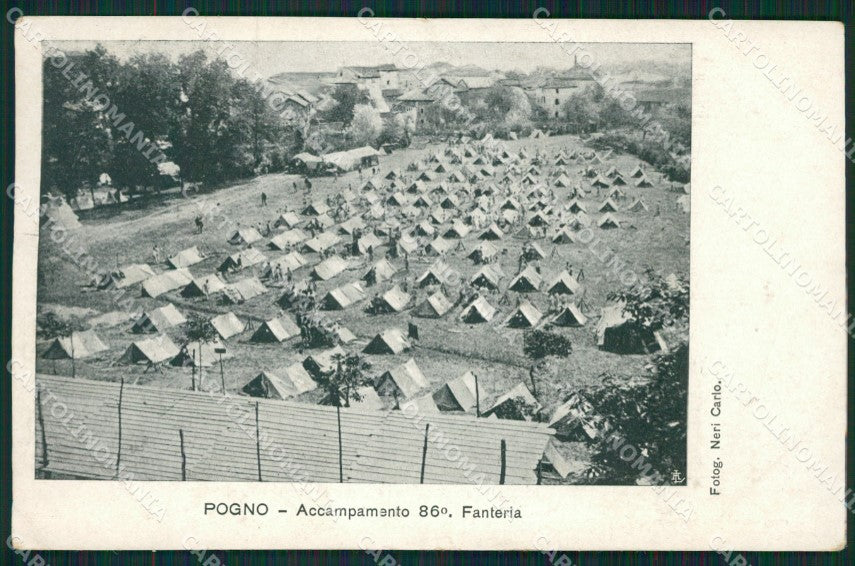 Novara Pogno Militari Fanteria cartolina QZ2522 – fronte