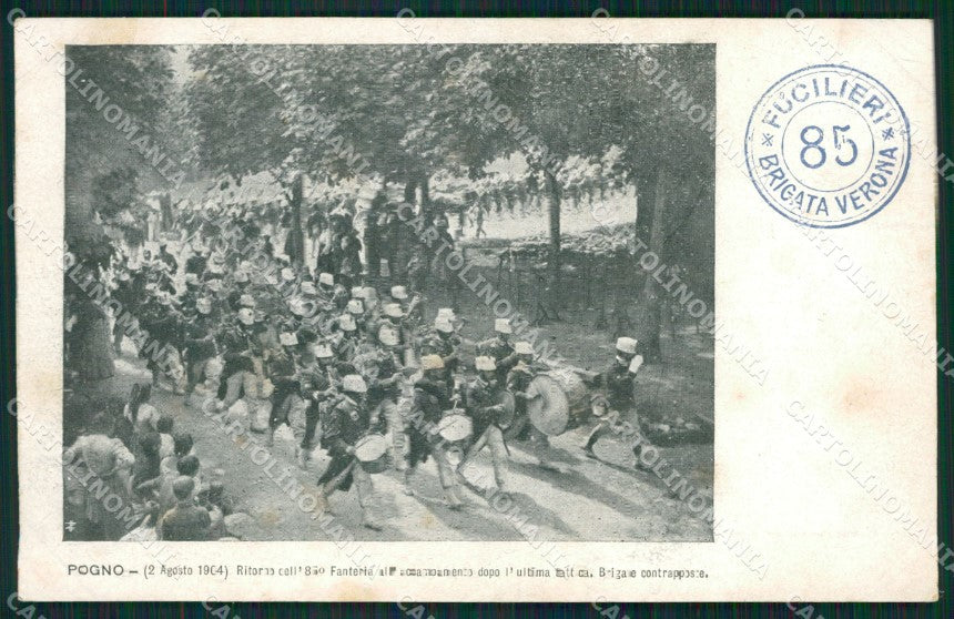 Novara Pogno Militari Fanteria Banda Musicale cartolina QZ2524 – fronte