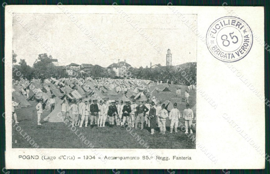 Novara Pogno Militari Fanteria cartolina QZ2525 – fronte