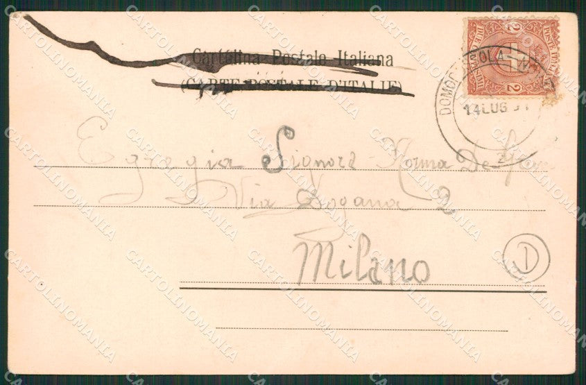 Verbania Omegna Lago d'Orta cartolina QZ2529 – retro