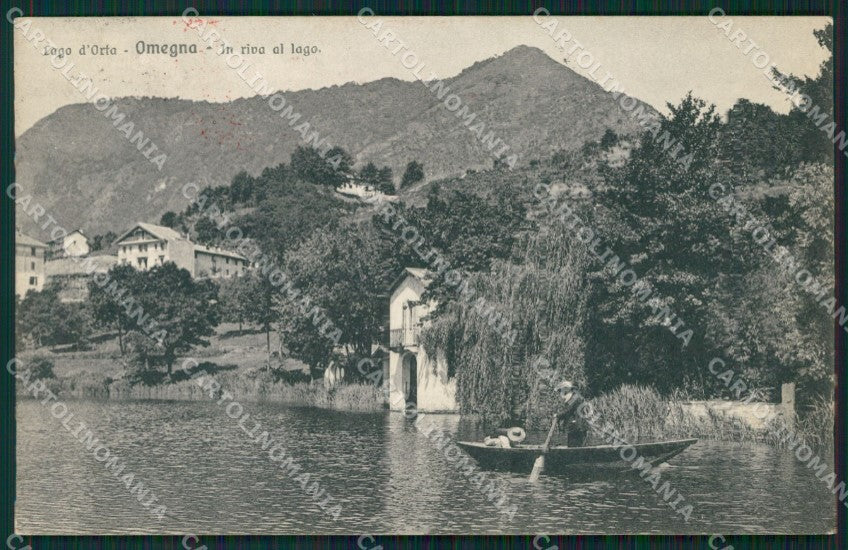 Verbania Omegna Lago d'Orta cartolina QZ2537 – fronte
