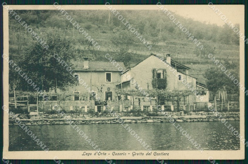 Novara Orta San Giulio Casario Crotto cartolina QZ2580 – fronte