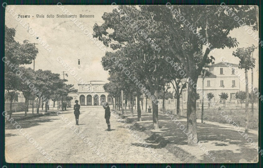Pesaro città PIEGHINE cartolina QZ2591 – fronte