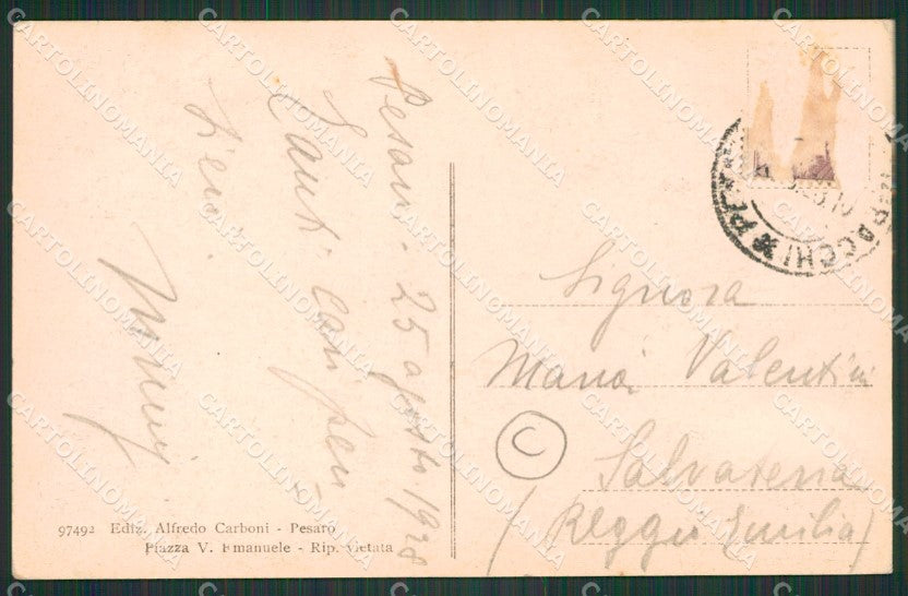 Pesaro città cartolina QZ2592 – retro