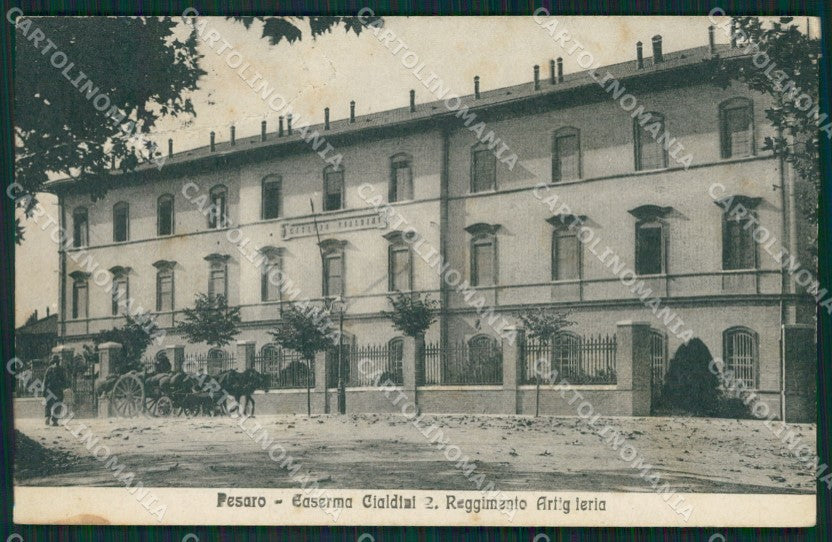 Pesaro città Caserma cartolina QZ2596 – fronte