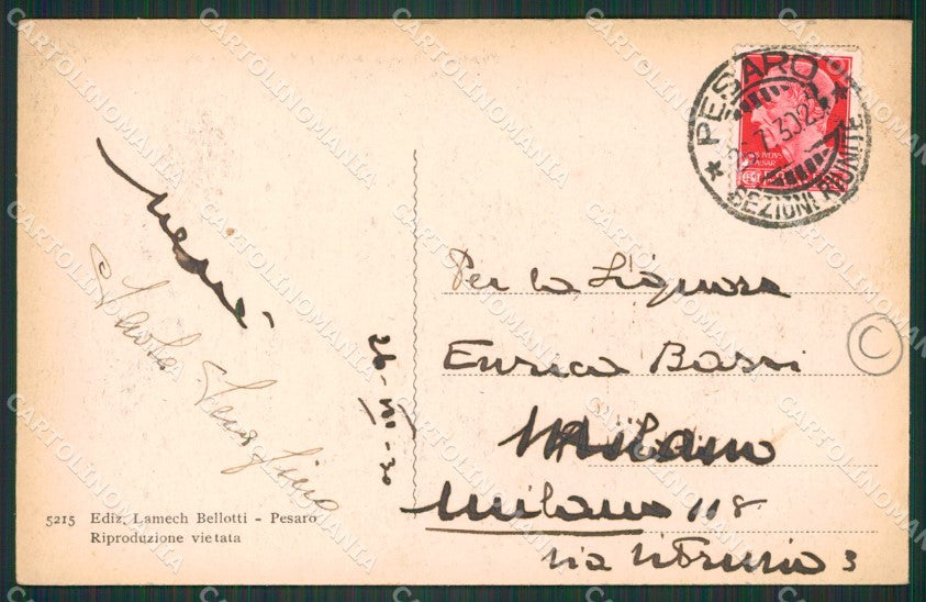 Pesaro città cartolina QZ2598 – retro