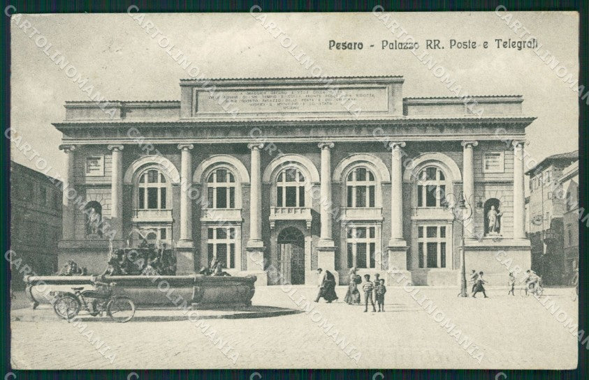 Pesaro città Poste ANGOLINO SCOLLATO cartolina QZ2605 – fronte