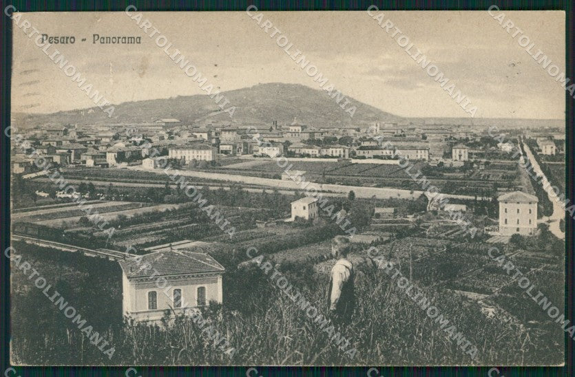 Pesaro città PIEGHINA cartolina QZ2610 – fronte