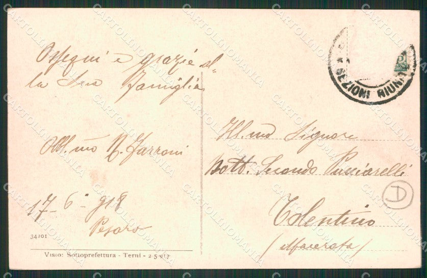 Pesaro città Poste cartolina QZ2611 – retro