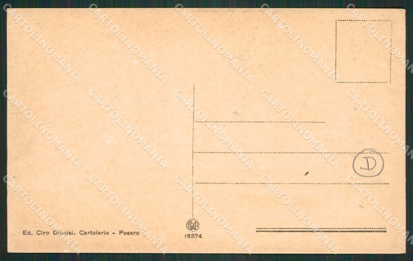 Pesaro città cartolina QZ2615 – retro