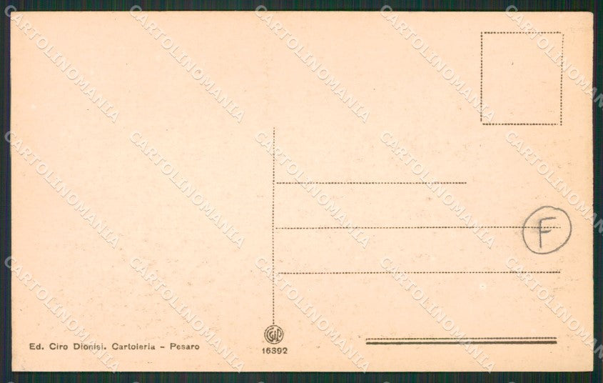 Pesaro città cartolina QZ2637 – retro