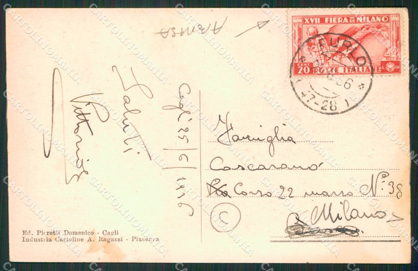 Pesaro Cagli ABRASA cartolina QZ2646 – retro