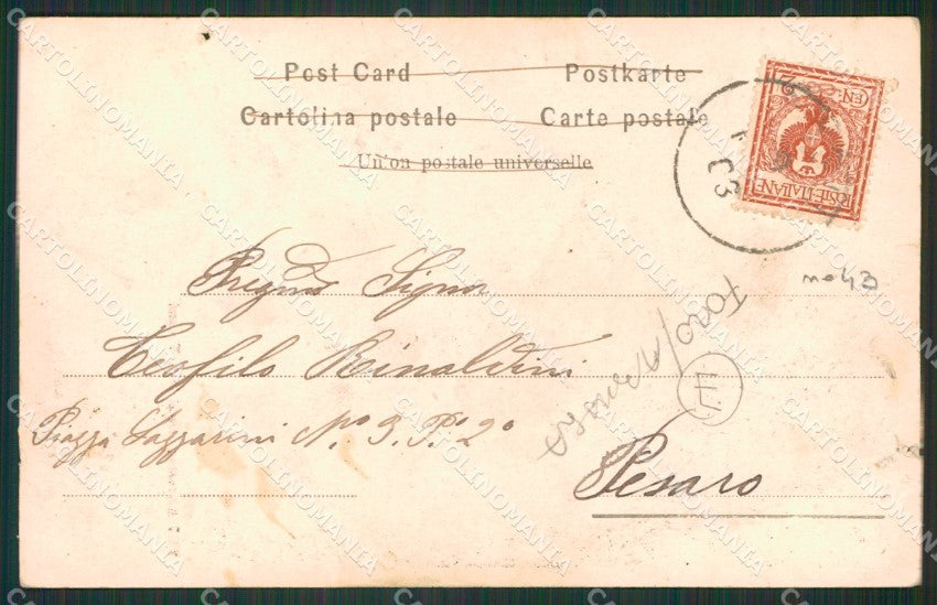 Pesaro Cagli Alterocca 2667 FORO ABRASA cartolina QZ2648 – retro