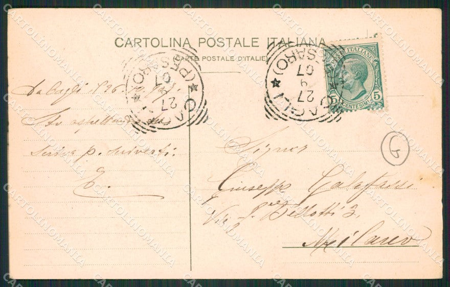 Pesaro Cagli cartolina QZ2651 – retro