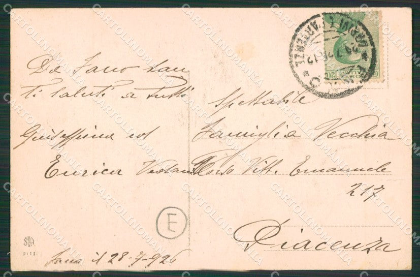 Pesaro Fano cartolina QZ2660 – retro