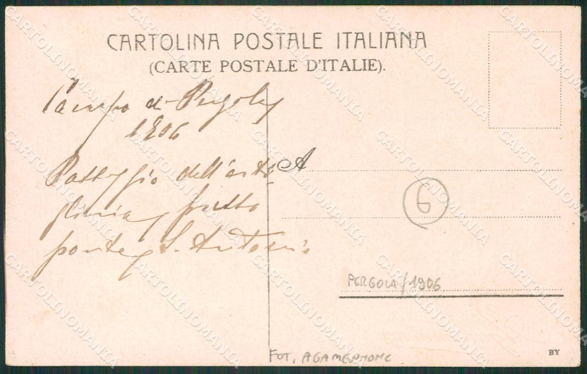 Pesaro Pergola Militari Foto cartolina QZ2689 – retro