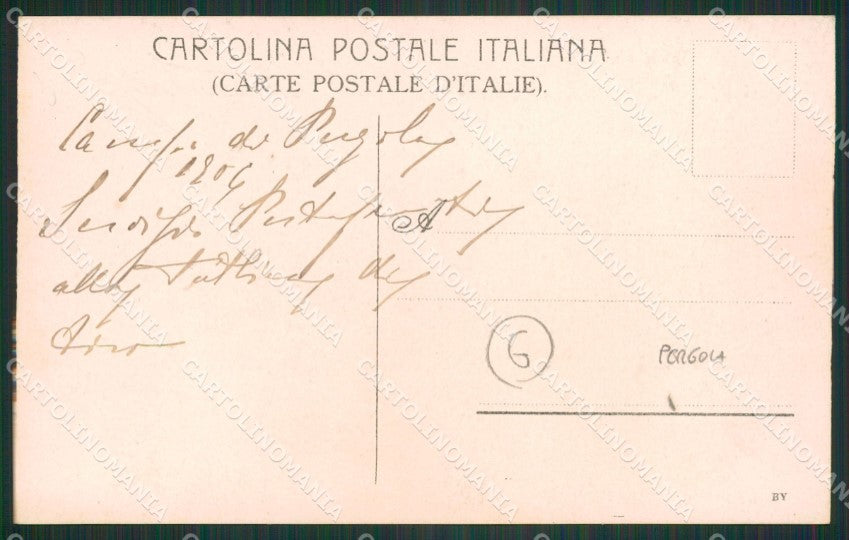 Pesaro Pergola Militari Foto cartolina QZ2690 – retro