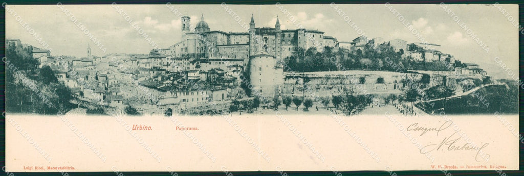 Pesaro Urbino Doppia cartolina QZ2720 – fronte
