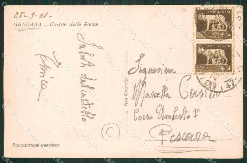 Pesaro Gradara Foto cartolina QZ2731 – retro
