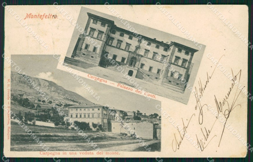 Pesaro Carpegna cartolina QZ2736 – fronte