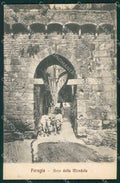 Perugia città Arco Mandorla PIEGA cartolina QZ2745 – fronte