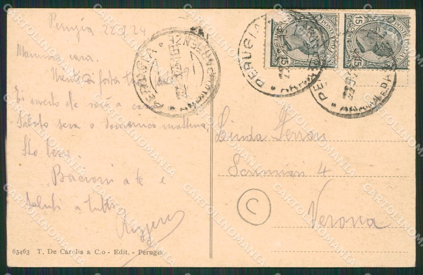 Perugia città cartolina QZ2764 – retro