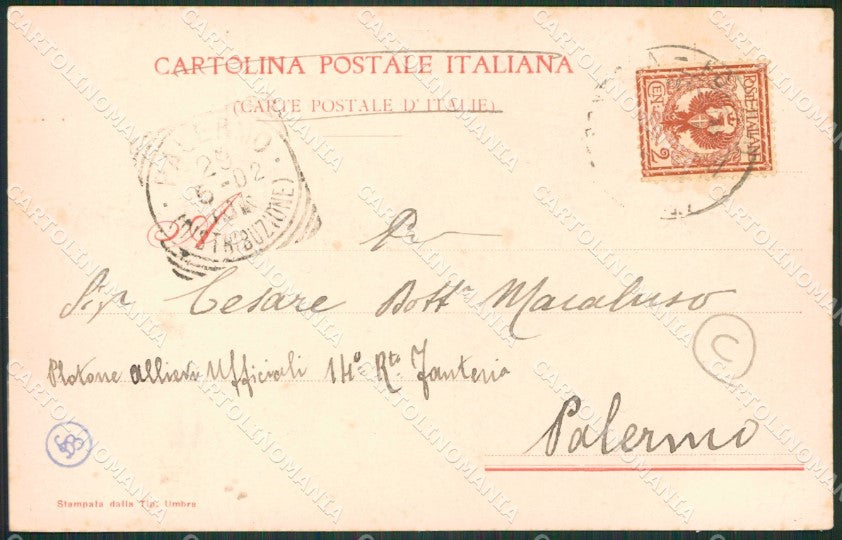Perugia città PIEGHINE cartolina QZ2770 – retro