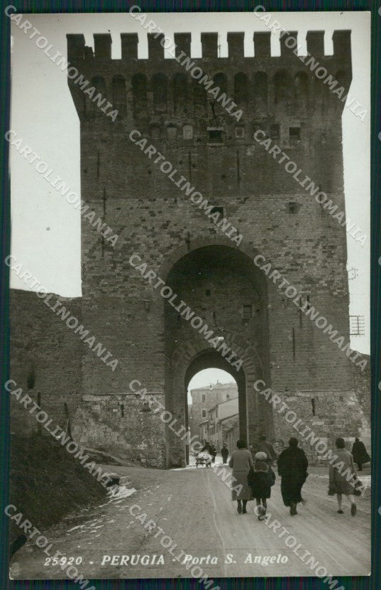 Perugia città Porta Sant'Angelo Foto cartolina QZ2821 – fronte