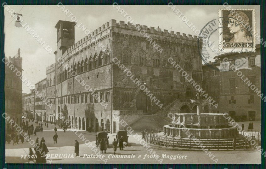 Perugia città Foto cartolina QZ2824 – fronte