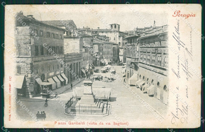 Perugia città Garibaldi cartolina QZ2829 – fronte
