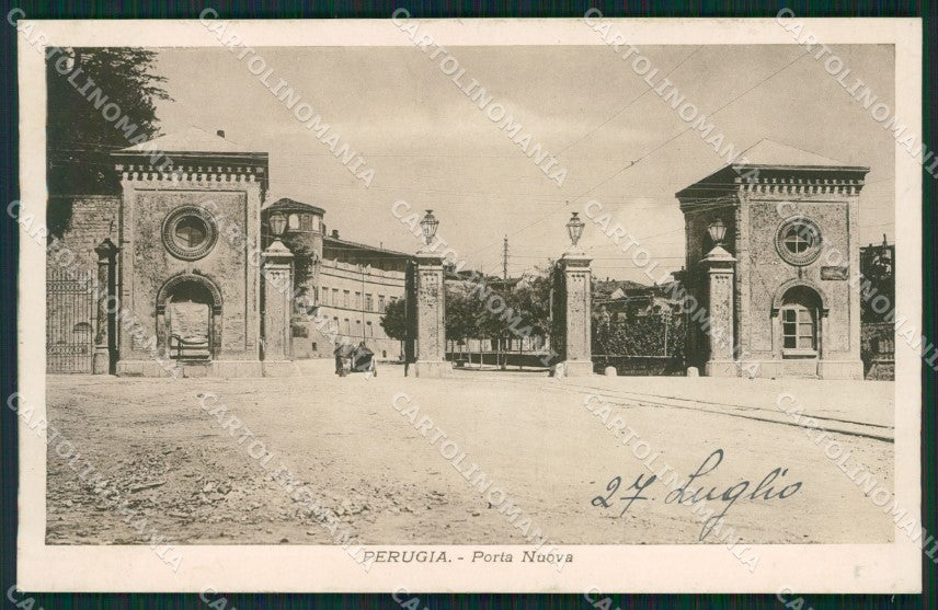Perugia città Porta Nuova cartolina QZ2832 – fronte