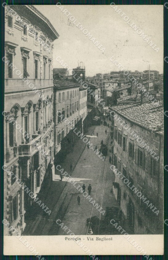 Perugia città PIEGA cartolina QZ2857 – fronte