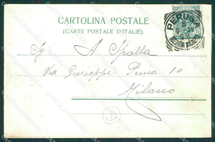 Perugia città cartolina QZ2863 – retro