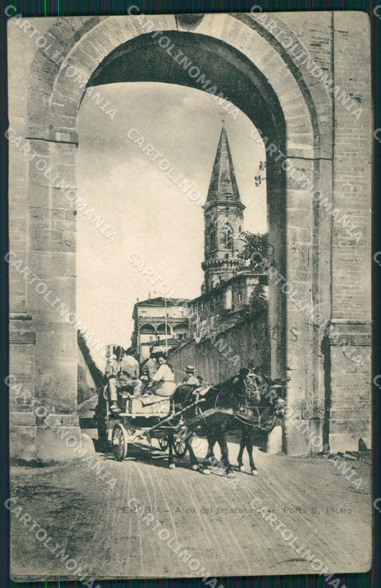 Perugia città Porta San Pietro cartolina QZ2871 – fronte