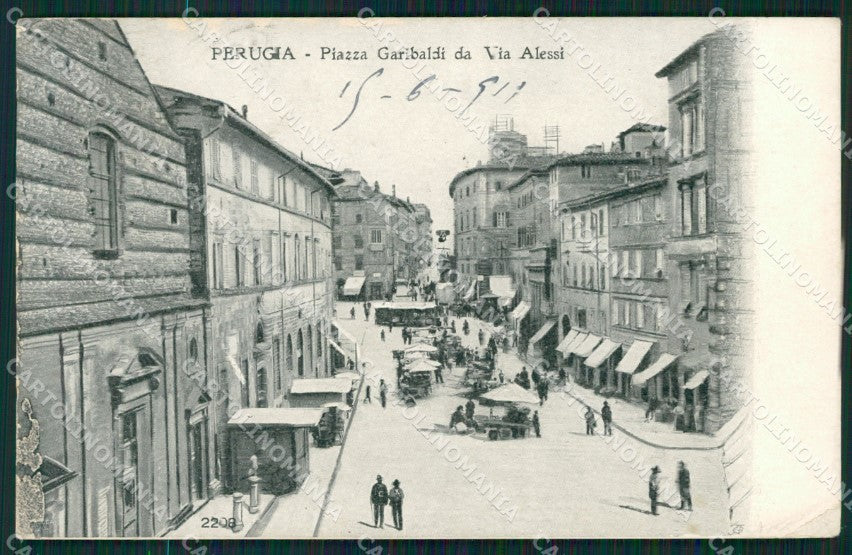 Perugia città Alterocca 2208 ABRASA cartolina QZ2884 – fronte