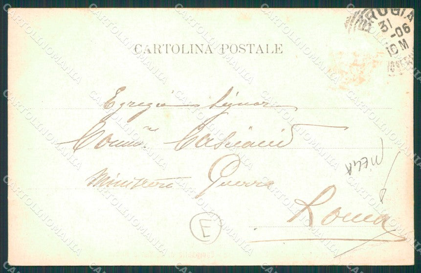 Perugia città PIEGA cartolina QZ2886 – retro