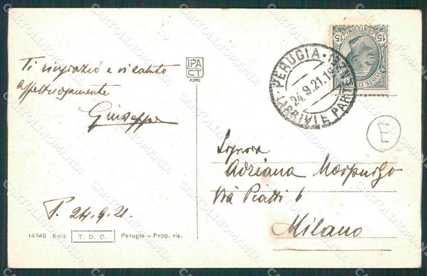 Perugia città cartolina QZ2902 – retro