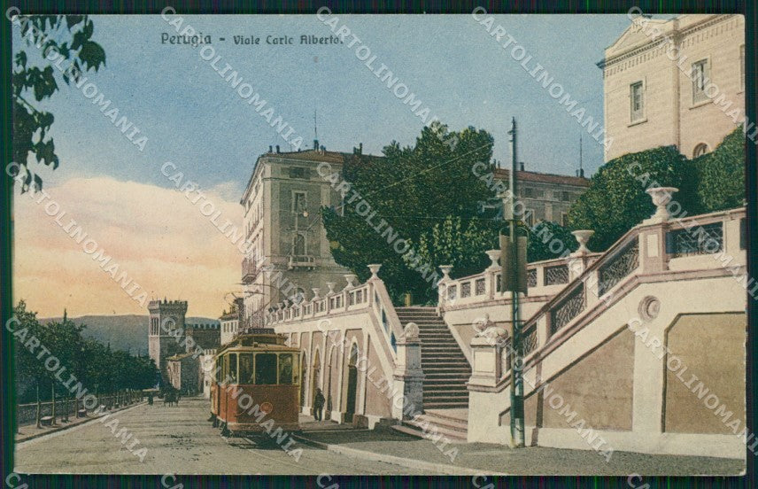 Perugia città Tram cartolina QZ2918 – fronte