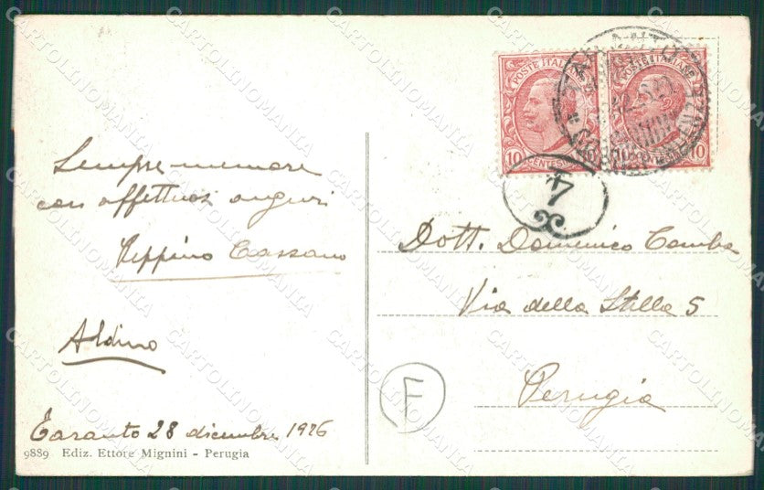 Perugia città cartolina QZ2927 – retro