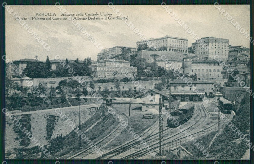 Perugia città Stazione Treno cartolina QZ2961 – fronte