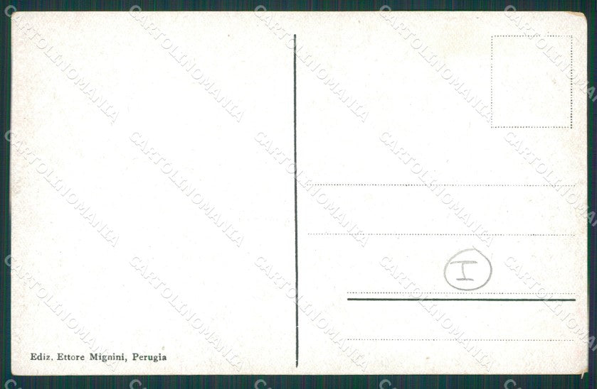 Perugia città Carro Buoi cartolina QZ2964 – retro