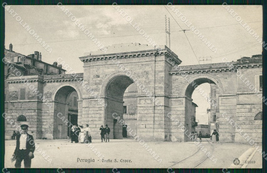 Perugia città Porta Santa Croce cartolina QZ2968 – fronte