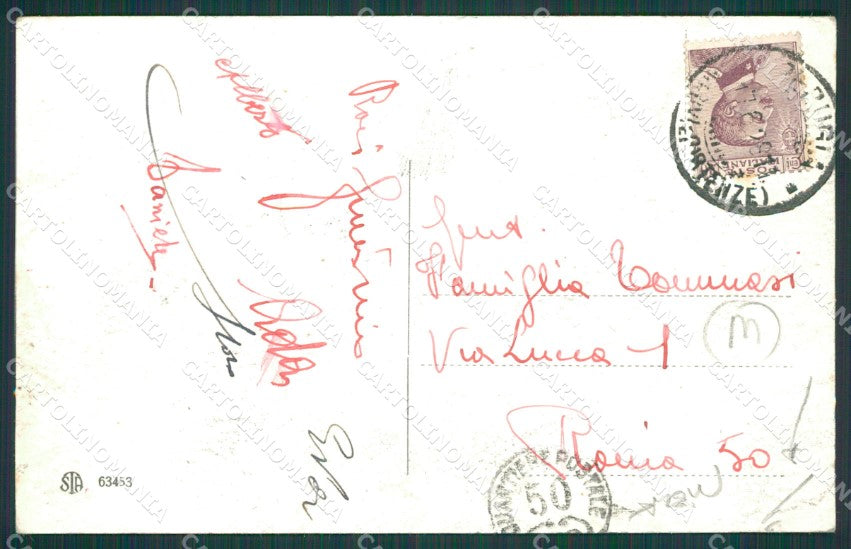 Perugia città Stazione Treno PIEGA cartolina QZ2972 – retro