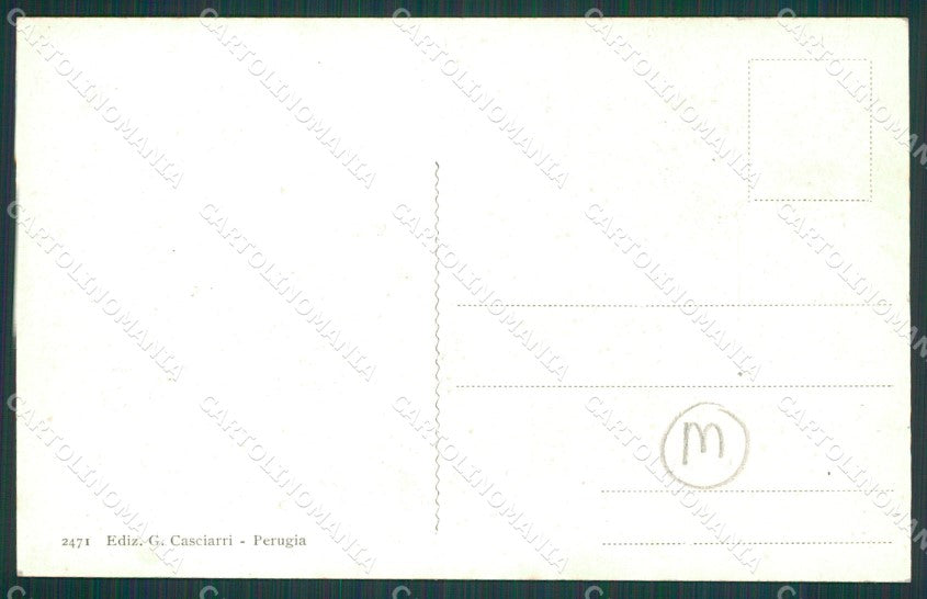 Perugia città Carro Buoi cartolina QZ2974 – retro