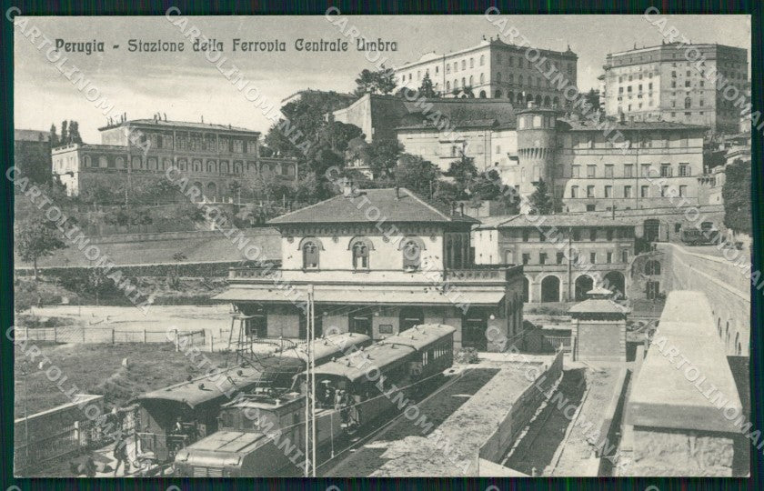 Perugia città Stazione Treno cartolina QZ2979 – fronte
