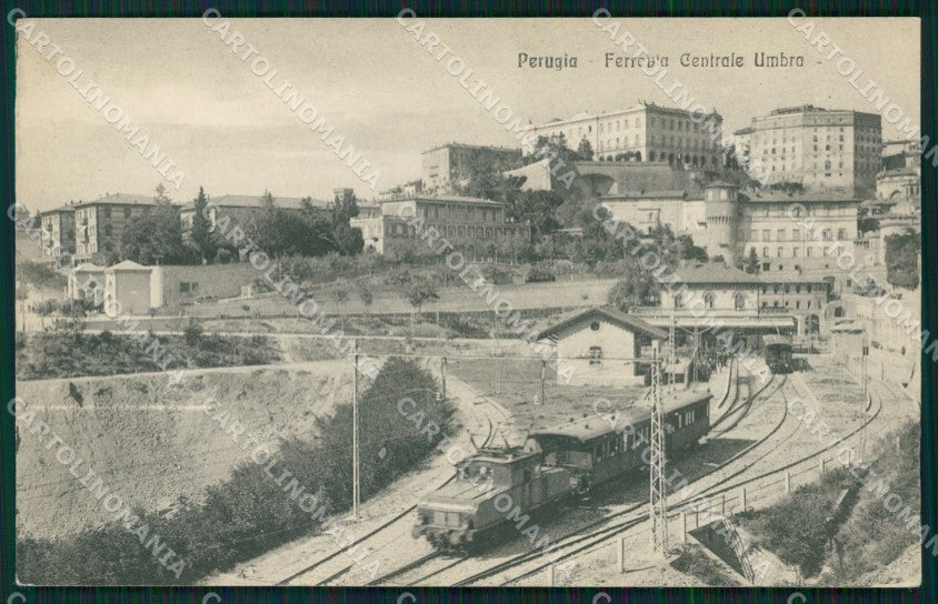 Perugia città Stazione Treno cartolina QZ2980 – fronte