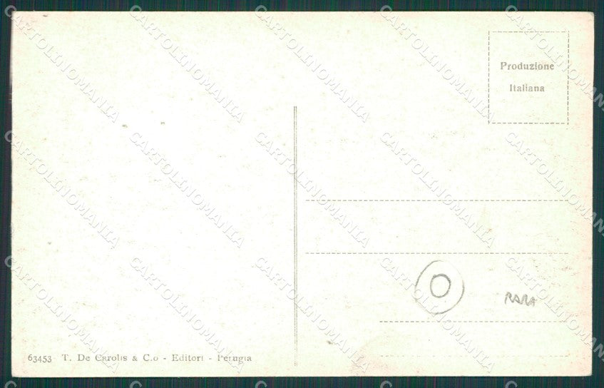 Perugia città Stazione Treno cartolina QZ2980 – retro